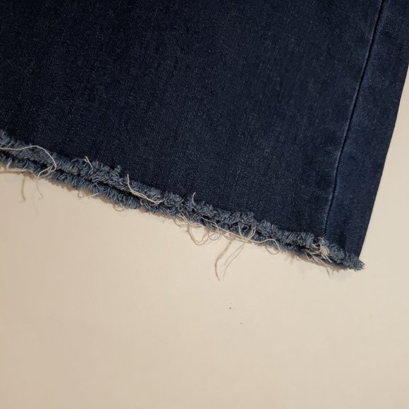 High waisted side zipper Wide Leg cropped Jeans in size 29 - Picture 6 of 9